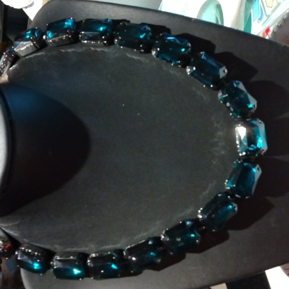 Joan Rivers Emerald Gemstone Necklace